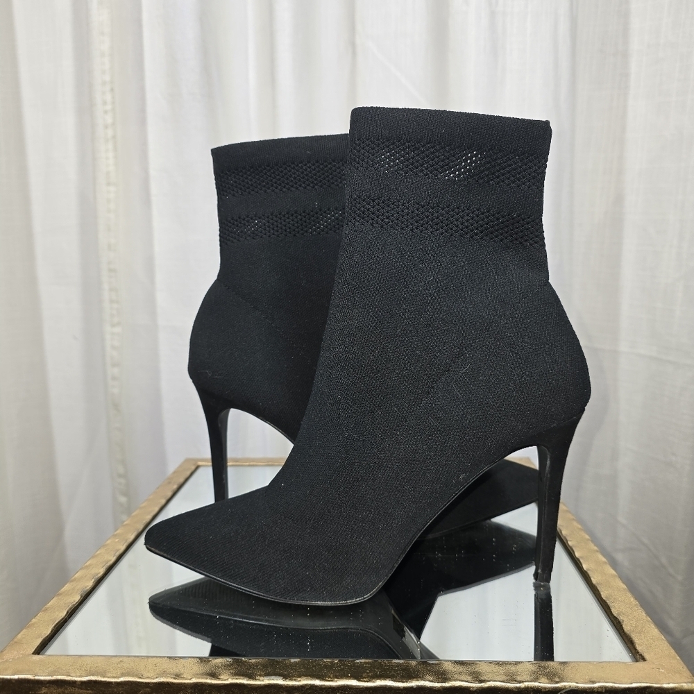Steve Madden Black Sock Boots